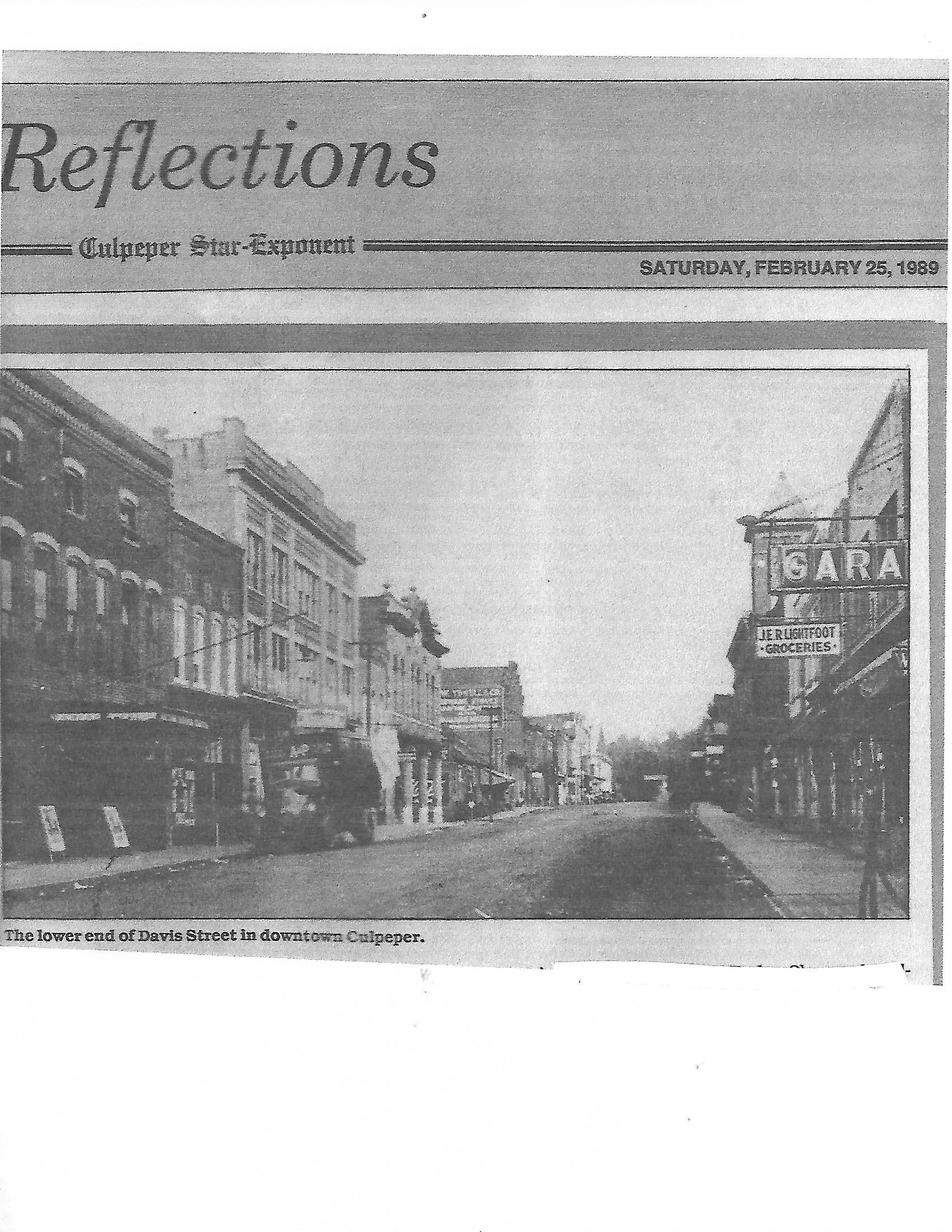 A vintage newspaper page titled 