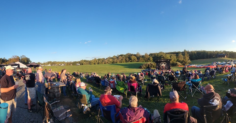 Visitors at Bluegrass Festival at Death Ridge Brewery