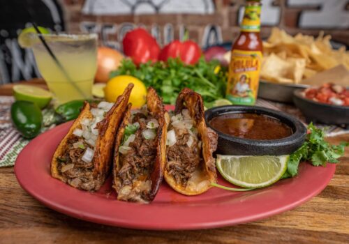 plate of tacos Image