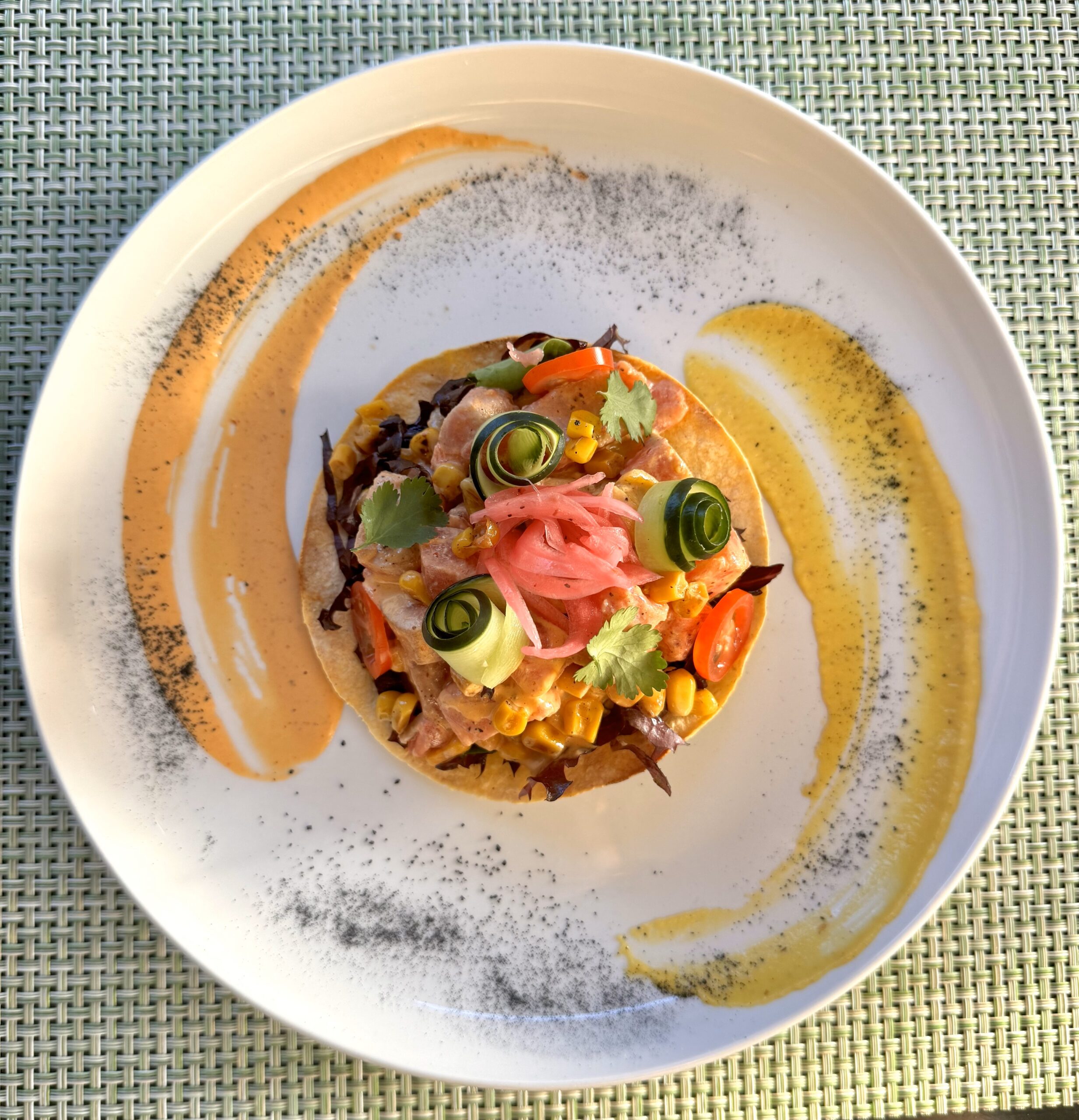 open face sandwich on a plate