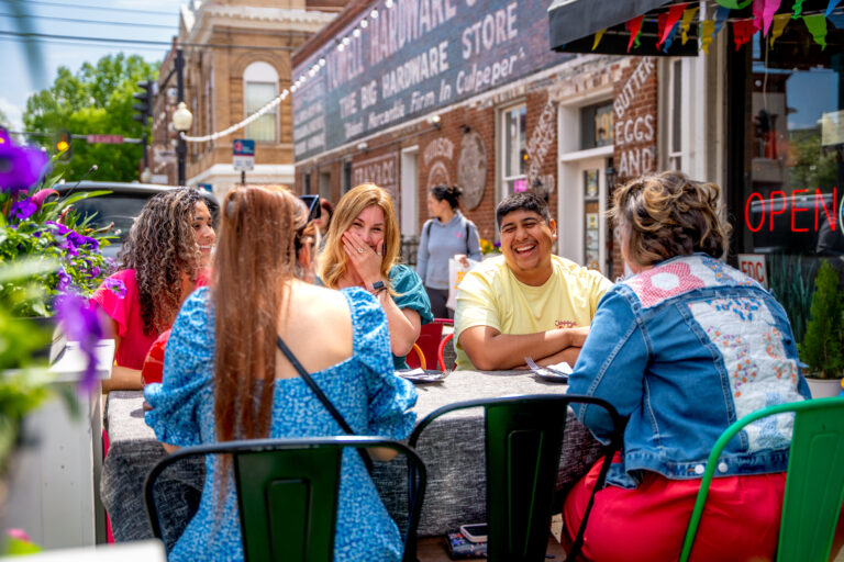 Patio dining