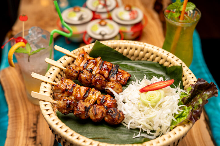 basket of Chicken on a Stick