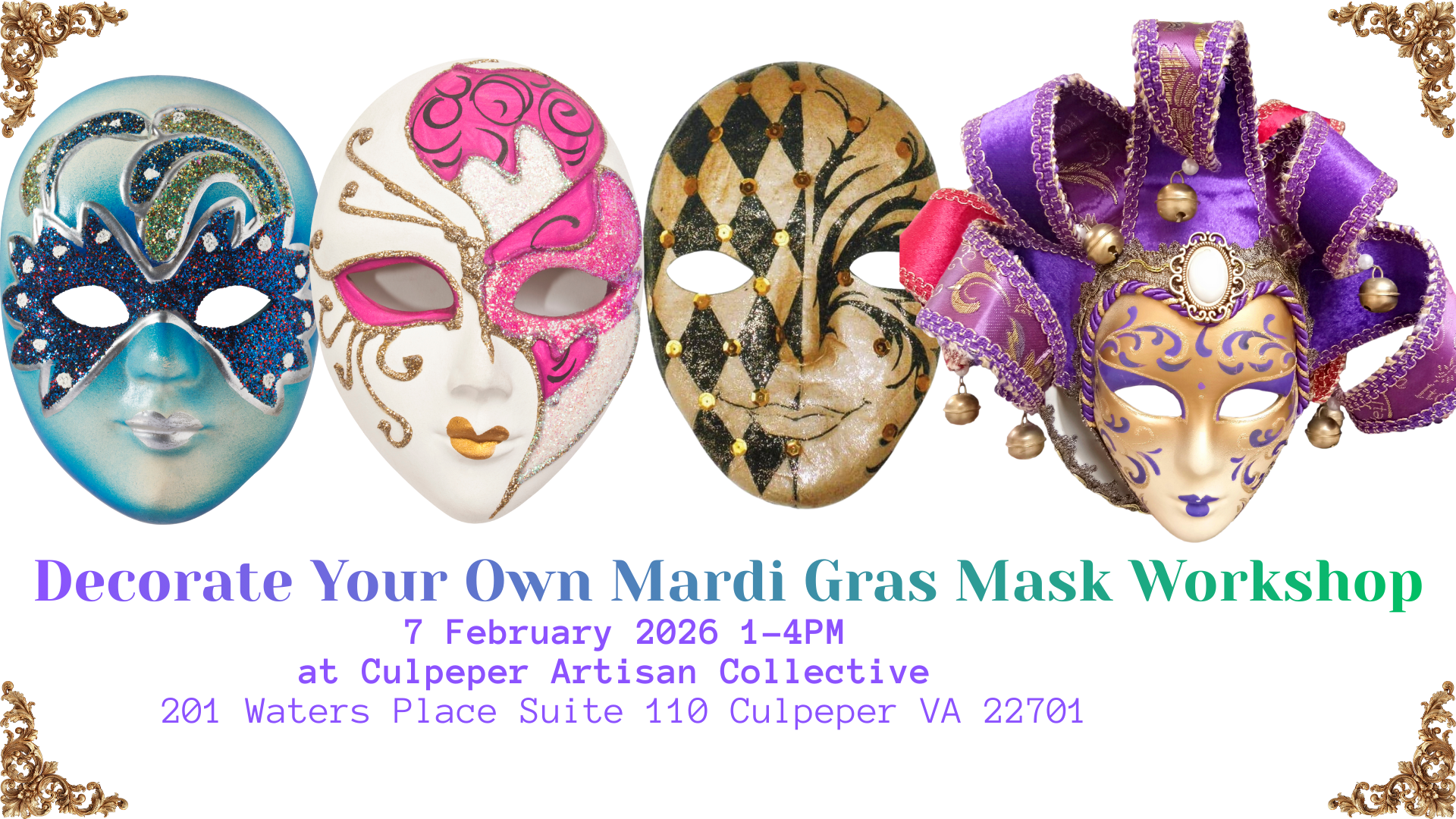 Mask making workshop
