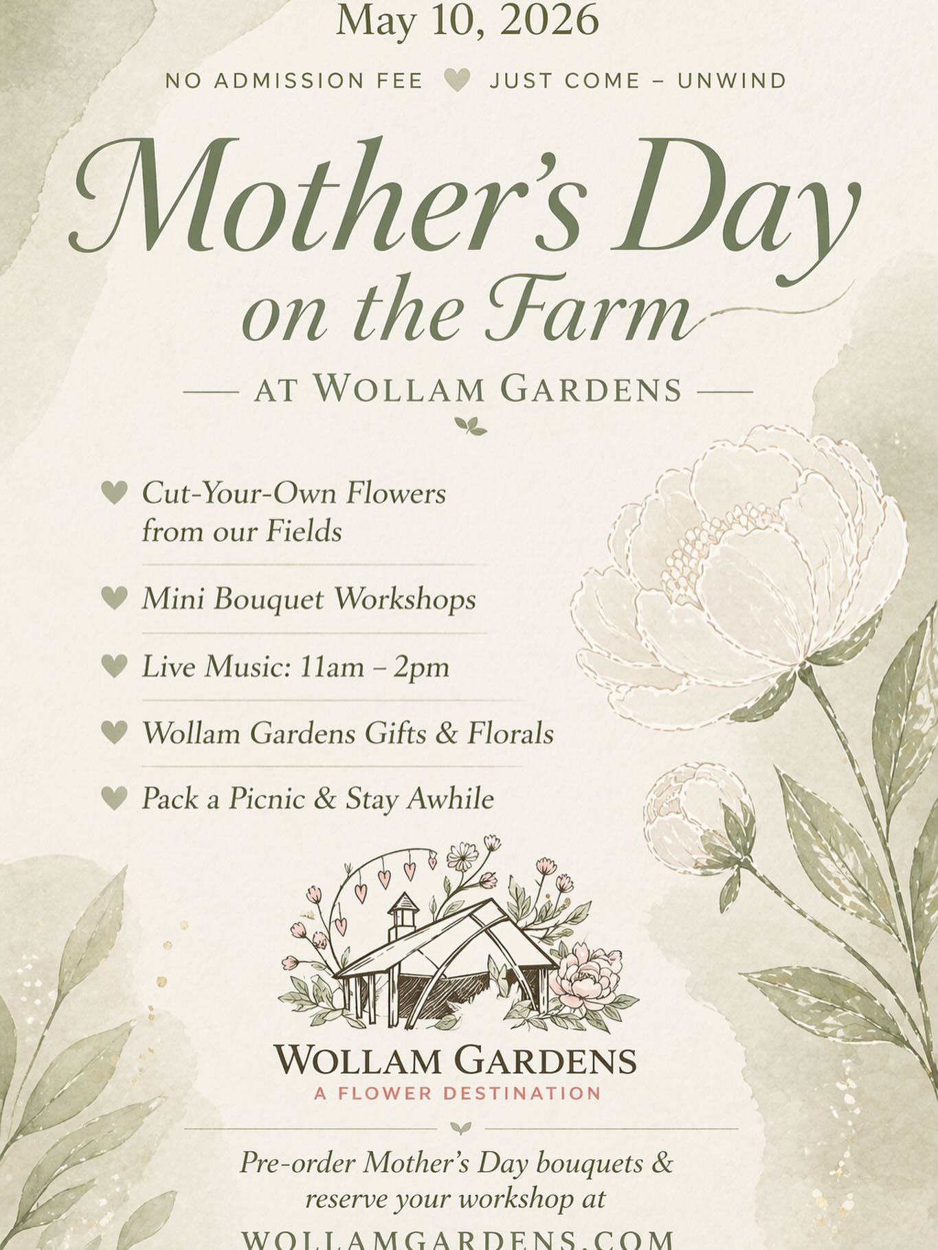 mothers day wollam gardens